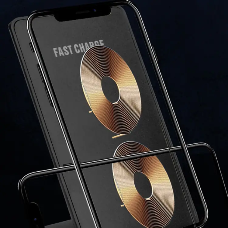 R2 10W Vertical Mobile Phone Wireless Charger Smart Fast Charge Charging Stand Desktop Stand - R2 (Black)
