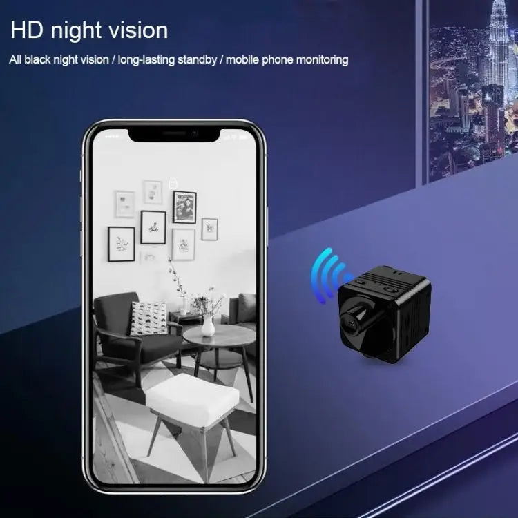 R89 Full HD 1080P WiFi Mini DV Recorder Camera Support Monitor Detection & Night Vision & Loop Recording & TF Card R89