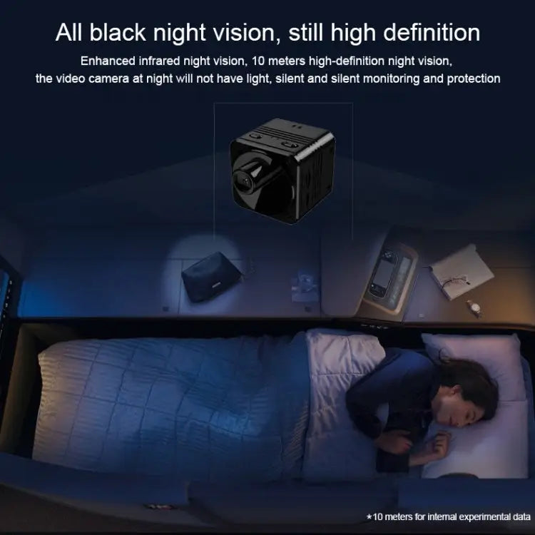 R89 Full HD 1080P WiFi Mini DV Recorder Camera Support Monitor Detection & Night Vision & Loop Recording & TF Card R89