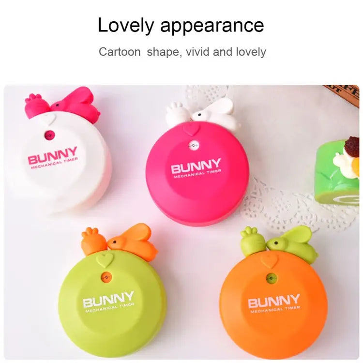 Rabbit 60 Minutes Mechanical Kitchen Cooking Count Down Alarm Timer Home Decorating Gadget Random Color Delivery RB277