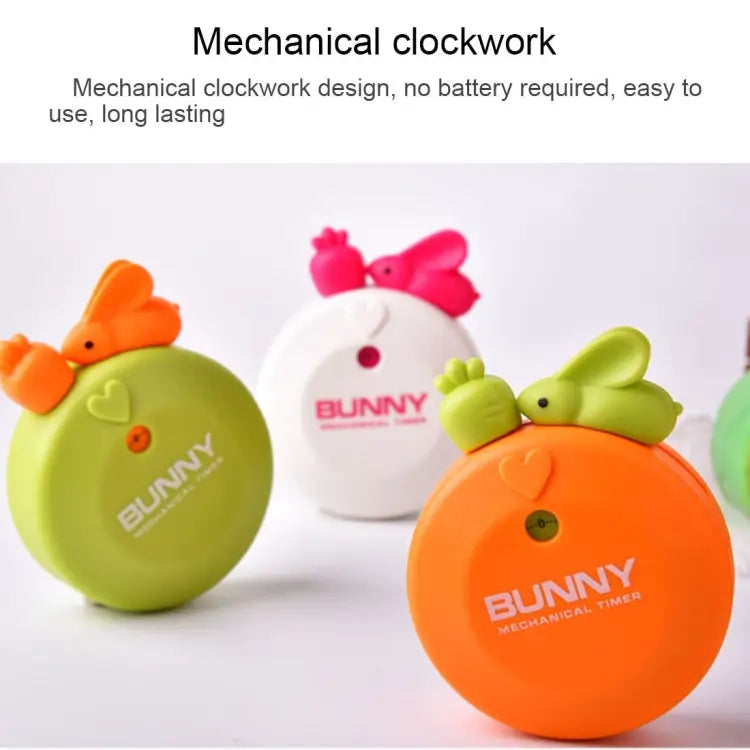 Rabbit 60 Minutes Mechanical Kitchen Cooking Count Down Alarm Timer Home Decorating Gadget Random Color Delivery RB277