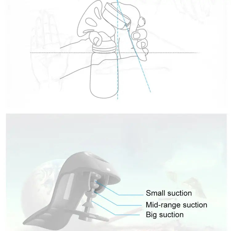 REAL BUBEE Maternity Products PP Manual Suckling Breast Milk Pump for Mama Manual Breast Pump - Manual Breast Pump