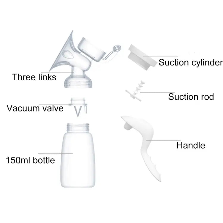 REAL BUBEE Maternity Products PP Manual Suckling Breast Milk Pump for Mama Manual Breast Pump - Manual Breast Pump