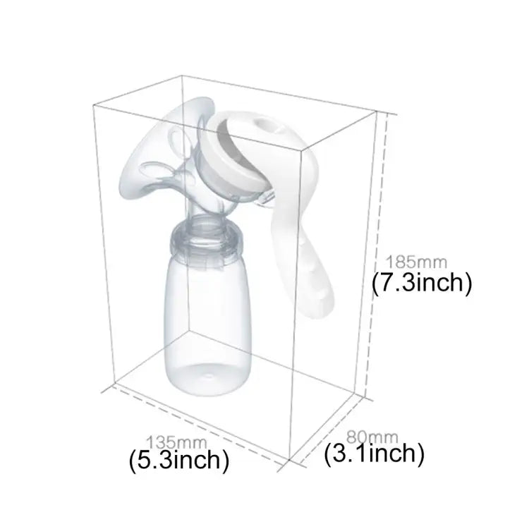REAL BUBEE Maternity Products PP Manual Suckling Breast Milk Pump for Mama Manual Breast Pump - Manual Breast Pump