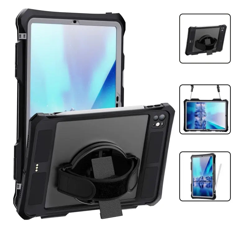 RedPepper IP68 Waterproof PC + TPU Case with Lanyard & Swivel Bracket For iPad Pro 11 2024 - For iPad Pro 11 2024