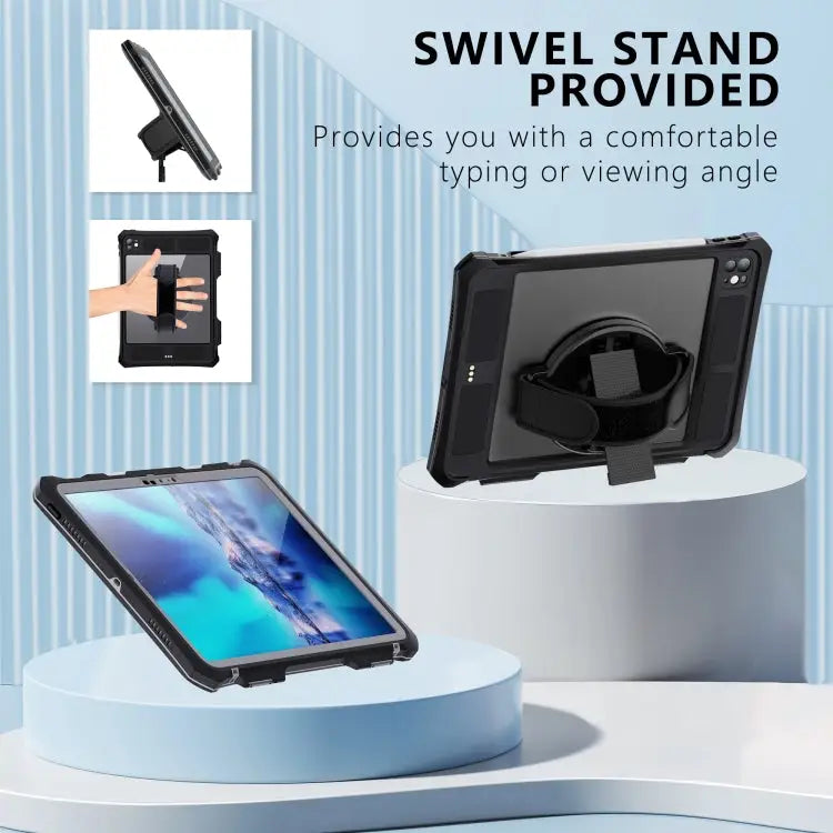 RedPepper IP68 Waterproof PC + TPU Case with Lanyard & Swivel Bracket For iPad Pro 11 2024 - For iPad Pro 11 2024