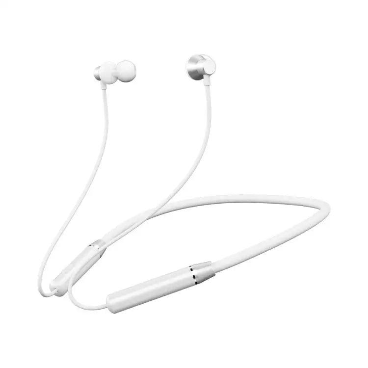 REMAX RB-S29 Linton Series Memory Neckband V5.0 Bluetooth Wireless Earphone - White - Apple Accessories
