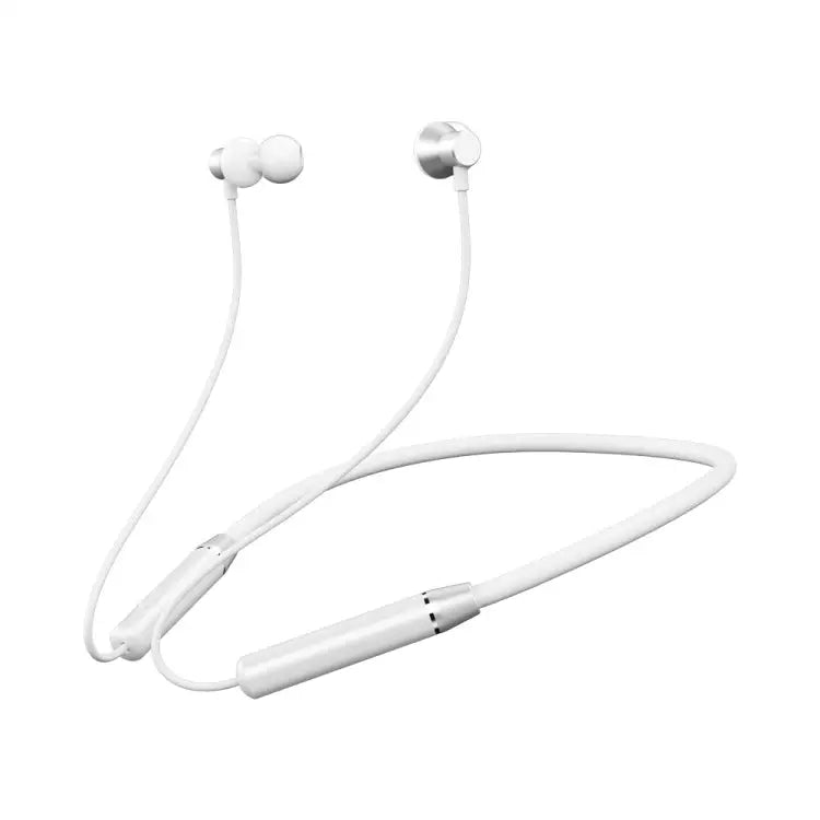 REMAX RB-S29 Linton Series Memory Neckband V5.0 Bluetooth Wireless Earphone - White - Apple Accessories