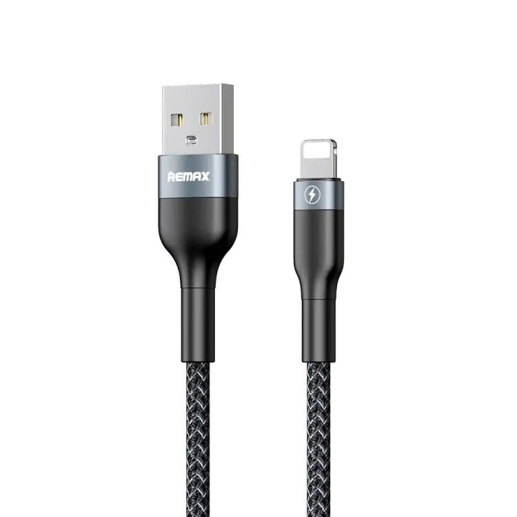 REMAX RC-064i Sury 2 Series 1m 2.4A USB to 8 Pin Data Cable for iPhone iPad - 8 Pin / Black
