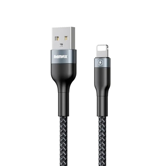 REMAX RC-064i Sury 2 Series 1m 2.4A USB to 8 Pin Data Cable for iPhone iPad - 8 Pin / Black