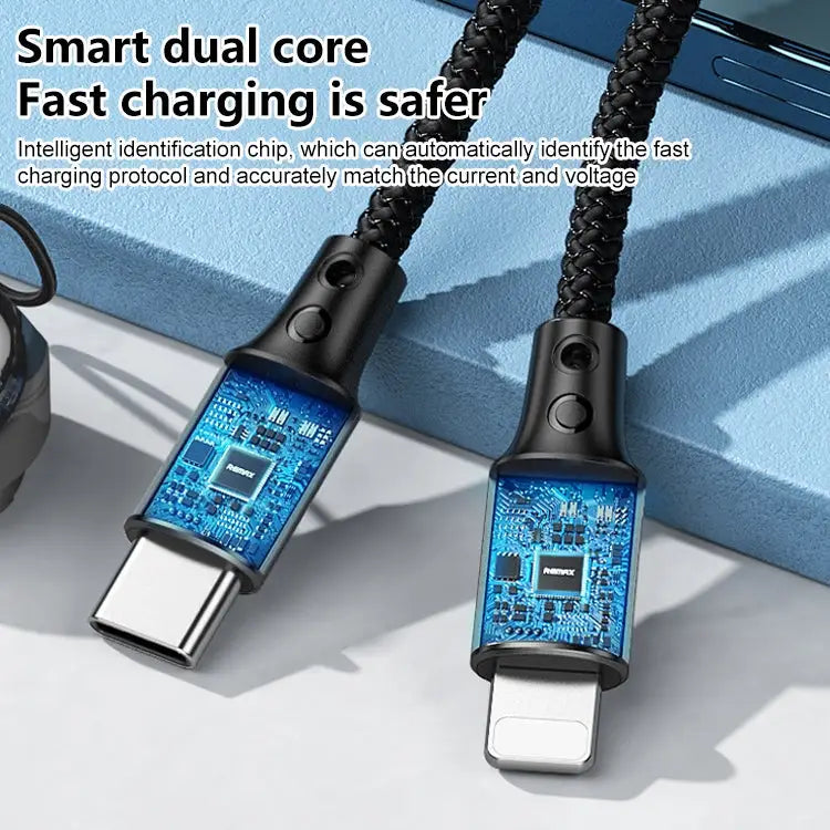 REMAX RC-140i Thor Series PD 20W USB-C / Type-C to 8 Pin Portable Lanyard Data Cable Cable Length: 1.2m - USB-C