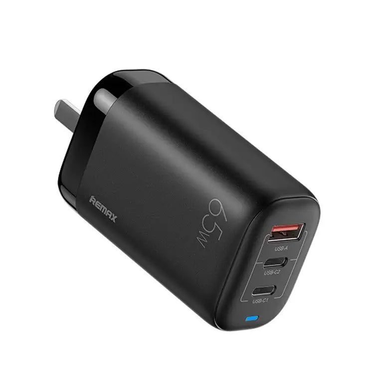 REMAX RP-U55 Territory Series 65W USB + Dual USB-C / Type-C Interface Fast Charger CN Plug - CN Plug - Apple Accessories