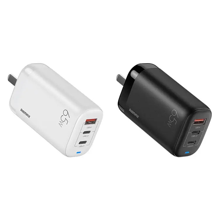 REMAX RP-U55 Territory Series 65W USB + Dual USB-C / Type-C Interface Fast Charger CN Plug - CN Plug - Apple Accessories