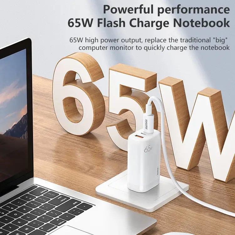 REMAX RP-U55 Territory Series 65W USB + Dual USB-C / Type-C Interface Fast Charger CN Plug - CN Plug - Apple Accessories