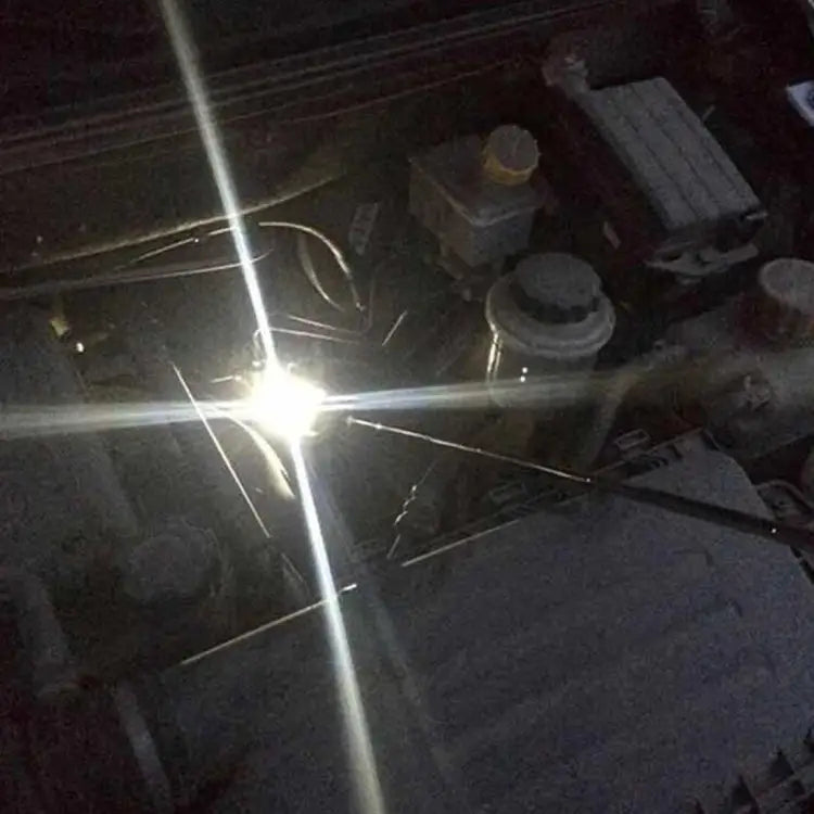 Retractable Vehicle Car Chassis Telescoping Inspection Mirror with 1 PCS 3mm LED Light Mirror Diameter: 32mm Max