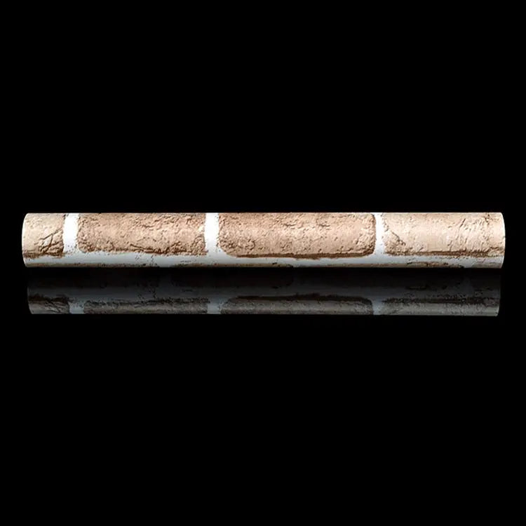 Retro Brick Creative 3D Stone Brick Decoration Wallpaper Stickers Bedroom Living Room Wall Waterproof Wallpaper Roll