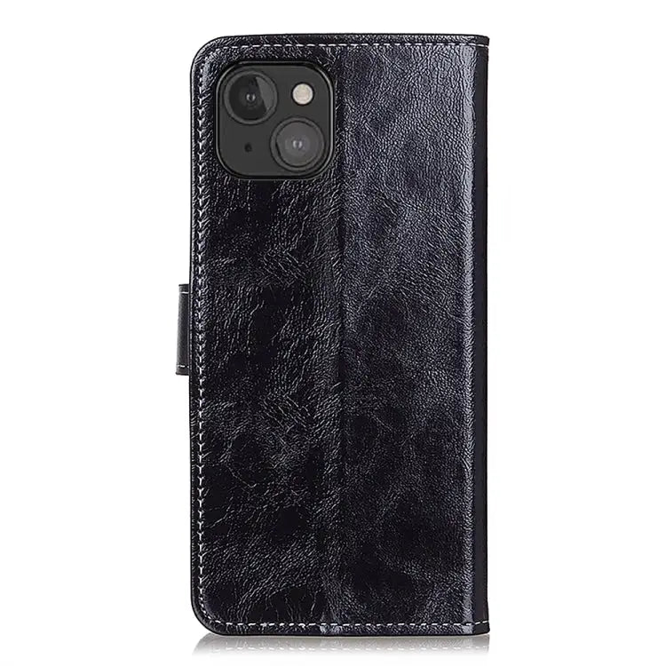 Retro Crazy Horse Texture Horizontal Flip Leather Case with Holder & Card Slots & Photo Frame & Wallet For iPhone 13