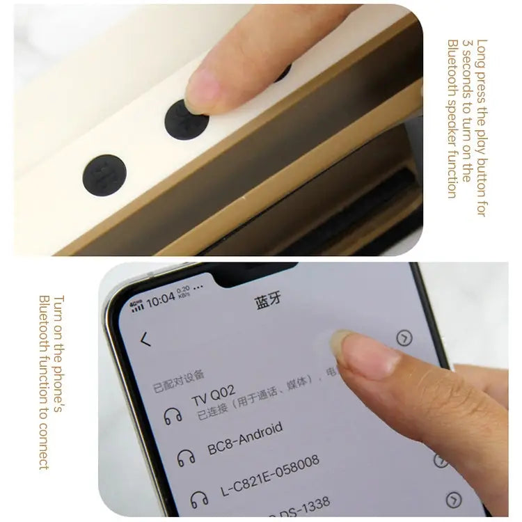 Retro Desktop Lazy Live TV Phone Holder for 4.7~6.2 inch Display Mobile Phone Only Holder