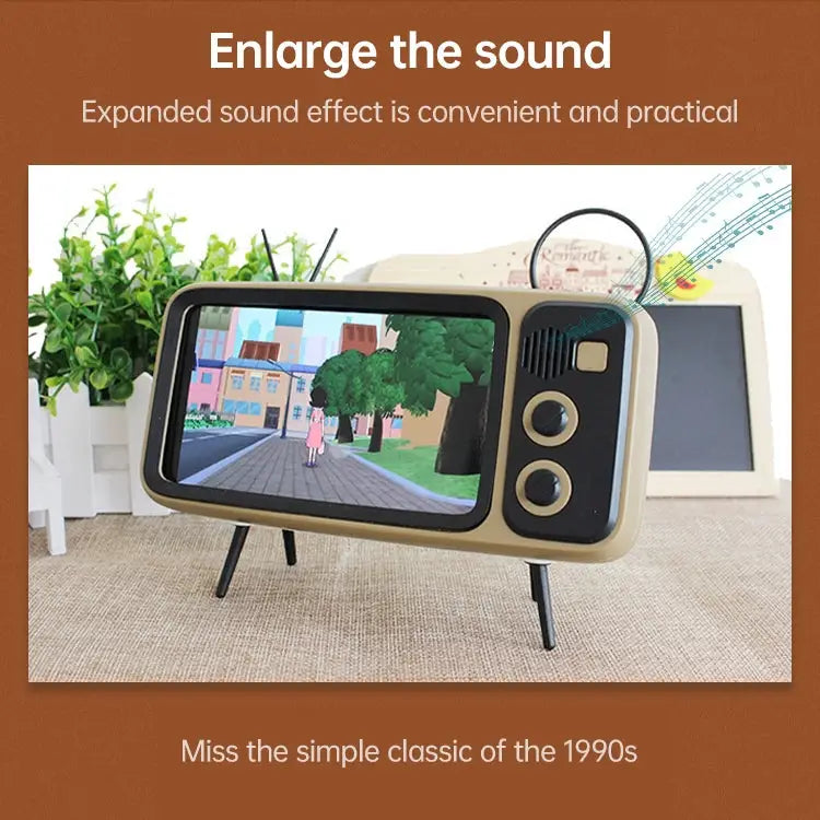 Retro Desktop Lazy Live TV Phone Holder for 4.7~6.2 inch Display Mobile Phone Only Holder