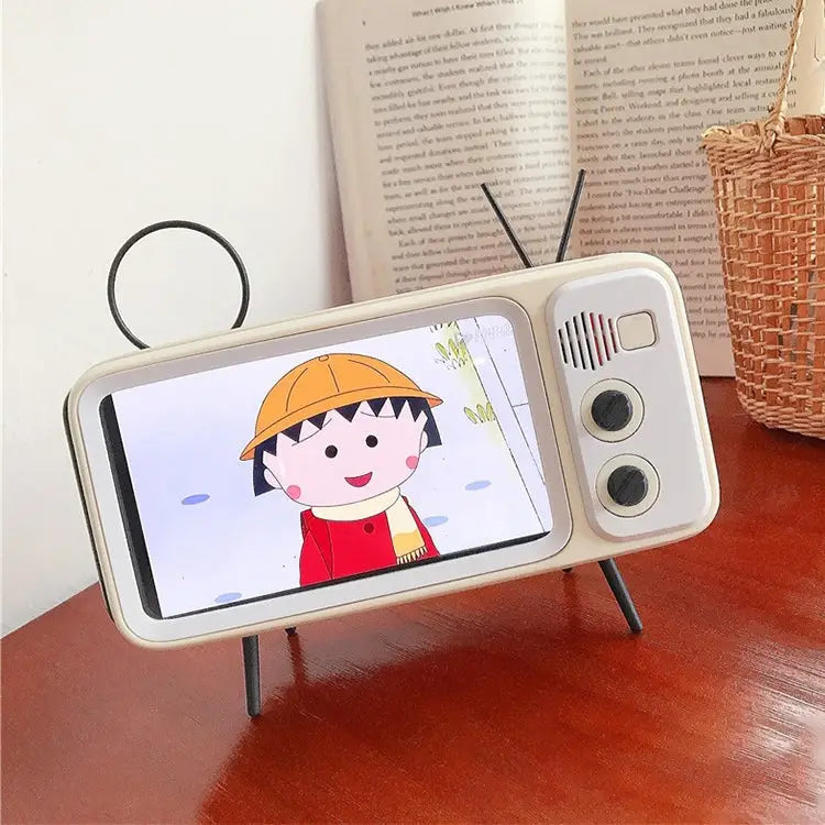 Retro Desktop Lazy Live TV Phone Holder for 4.7~6.2 inch Display Mobile Phone Only Holder - Only Holder / Orange