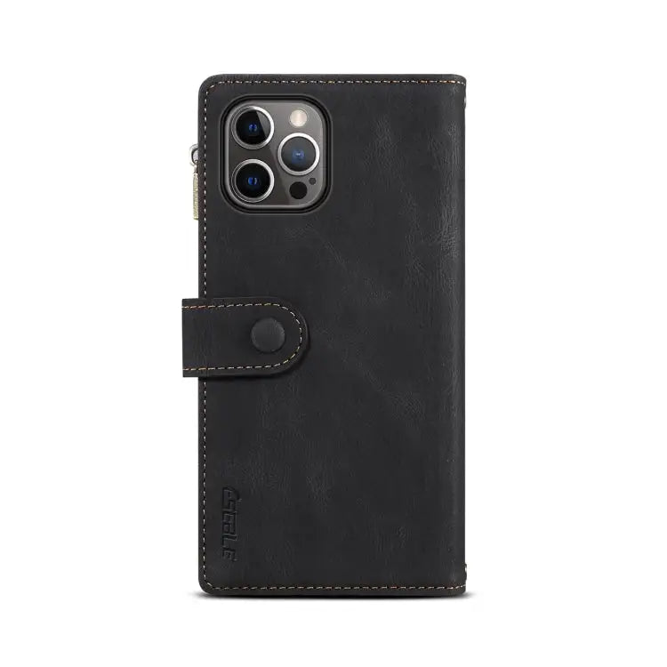 Retro Frosted Horizontal Flip Leather Case with Holder & Card Slot & Wallet & Zipper Pocket & Lanyard For iPhone 13 Pro