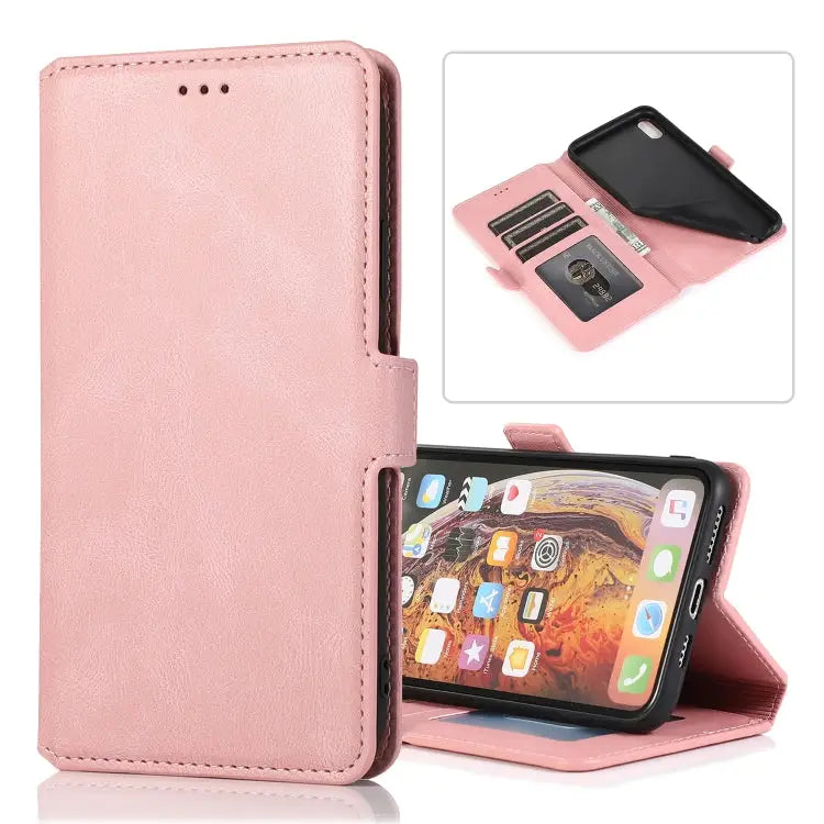 Retro Magnetic Closing Clasp Horizontal Flip Leather Case with Holder & Card Slots & Photo Frame & Wallet For iPhone 11