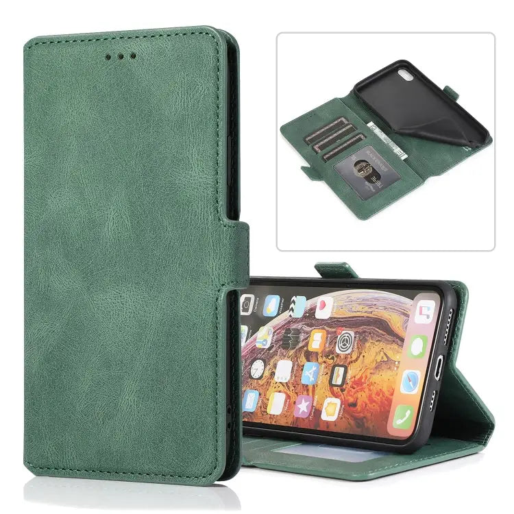 Retro Magnetic Closing Clasp Horizontal Flip Leather Case with Holder & Card Slots & Photo Frame & Wallet For iPhone 11