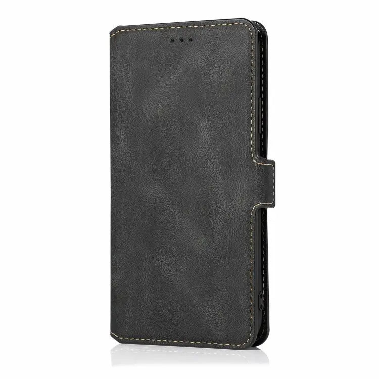 Retro Magnetic Closing Clasp Horizontal Flip Leather Case with Holder & Card Slots & Photo Frame & Wallet For iPhone 13