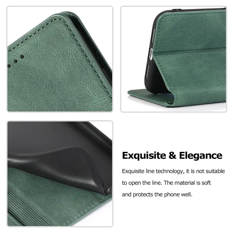 Retro Magnetic Closing Clasp Horizontal Flip Leather Case with Holder & Card Slots & Photo Frame & Wallet For iPhone XR