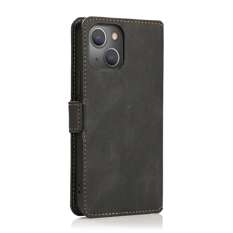 Retro Magnetic Closing Clasp Horizontal Flip Leather Case with Holder & Card Slots & Photo Frame & Wallet For iPhone 13
