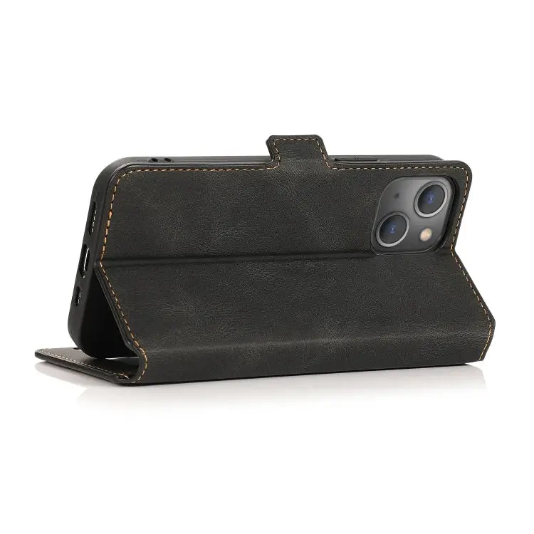 Retro Magnetic Closing Clasp Horizontal Flip Leather Case with Holder & Card Slots & Photo Frame & Wallet For iPhone 13