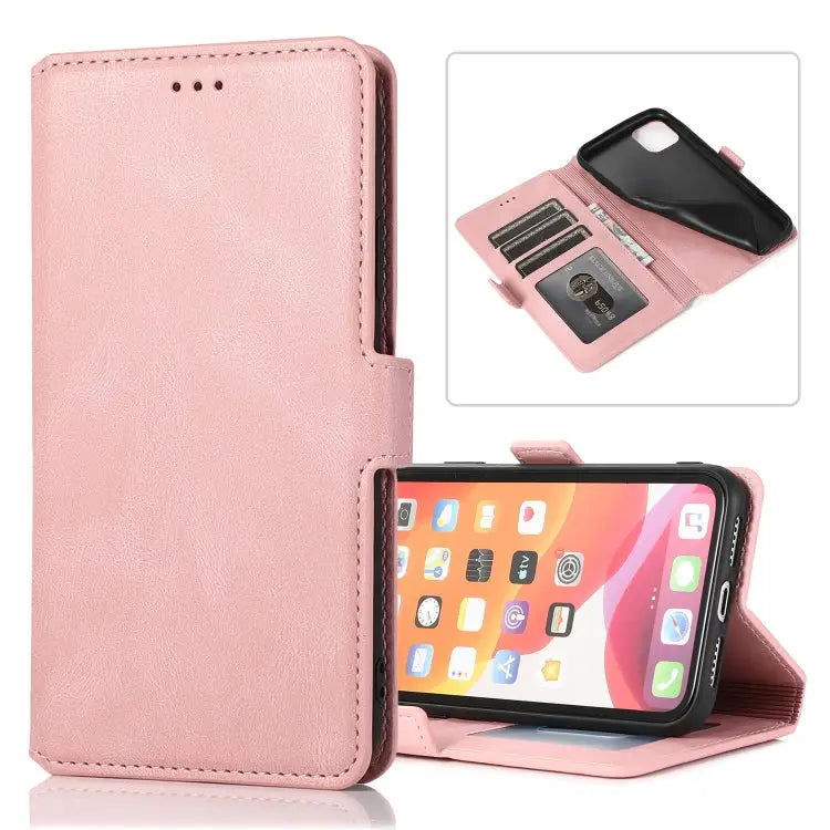 Retro Magnetic Closing Clasp Horizontal Flip Leather Case with Holder & Card Slots & Photo Frame & Wallet For iPhone 11