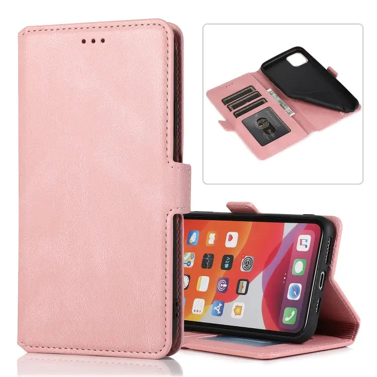 Retro Magnetic Closing Clasp Horizontal Flip Leather Case with Holder & Card Slots & Photo Frame & Wallet For iPhone 11