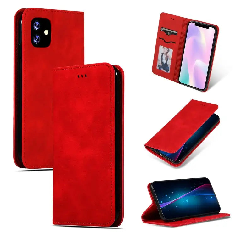 Retro Skin Feel Business Magnetic Horizontal Flip Leather Case for iPhone XIR 2019 For iPhone 11 - Apple Accessories