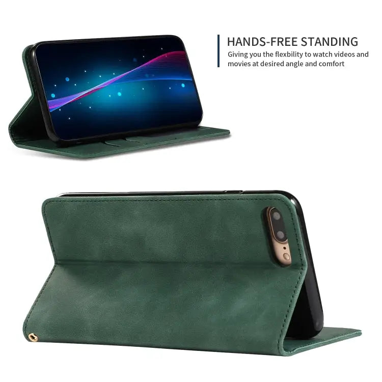 Retro Skin Feel Business Magnetic Horizontal Flip Leather Case for iPhone 8 Plus / 7 Plus For iPhone 8 Plus - Apple