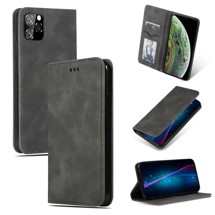 Retro Skin Feel Business Magnetic Horizontal Flip Leather Case for iPhone XI 2019 For iPhone 11 Pro - For iPhone 11 Pro