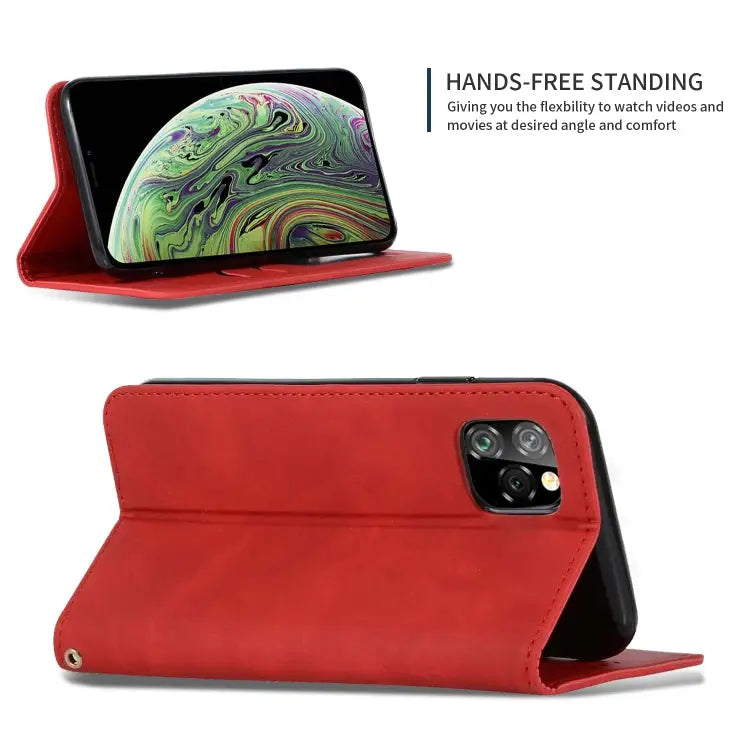 Retro Skin Feel Business Magnetic Horizontal Flip Leather Case for iPhone XI 2019 For iPhone 11 Pro - Apple Accessories