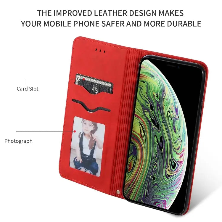 Retro Skin Feel Business Magnetic Horizontal Flip Leather Case for iPhone XI 2019 For iPhone 11 Pro - Apple Accessories