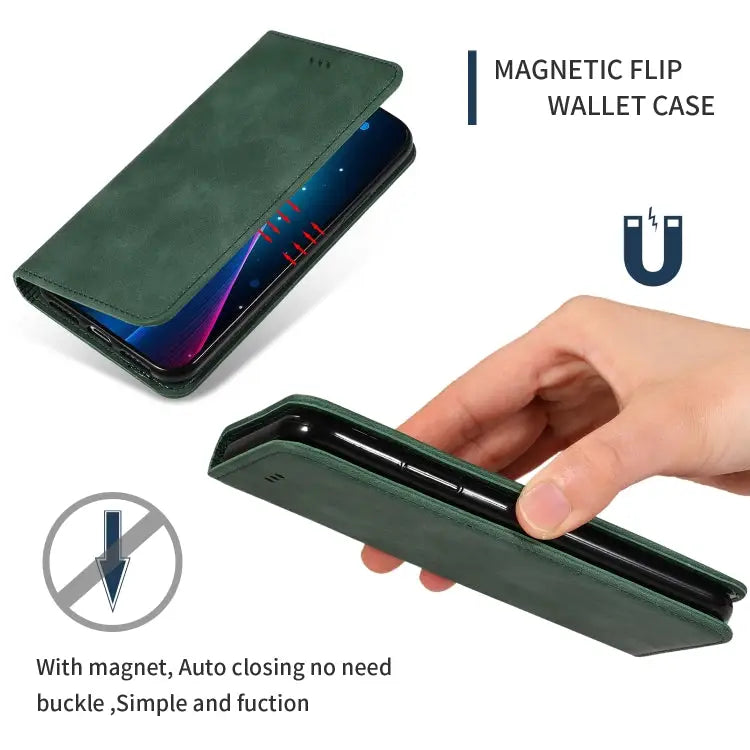 Retro Skin Feel Business Magnetic Horizontal Flip Leather Case for iPhone 8 Plus / 7 Plus For iPhone 8 Plus - Apple