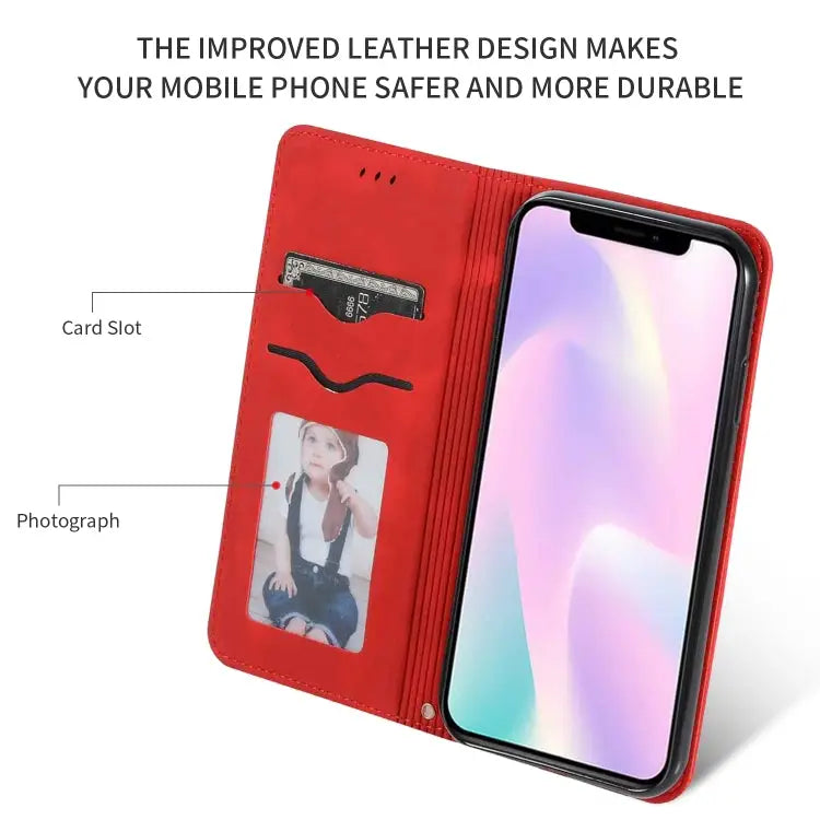 Retro Skin Feel Business Magnetic Horizontal Flip Leather Case for iPhone XIR 2019 For iPhone 11 - Apple Accessories