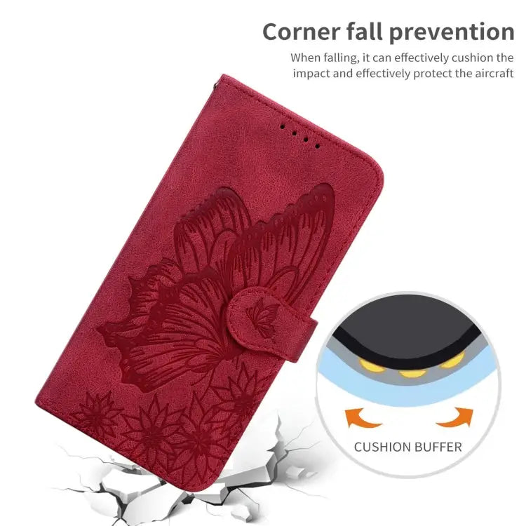 Retro Skin Feel Butterflies Embossing Horizontal Flip Leather Case with Holder & Card Slots & Wallet For iPhone 13 mini