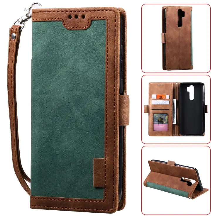 Retro Splicing Horizontal Flip Leather Case with Card Slots & Holder & Wallet For Vivo V17 / V19 For Huawei P30 Lite