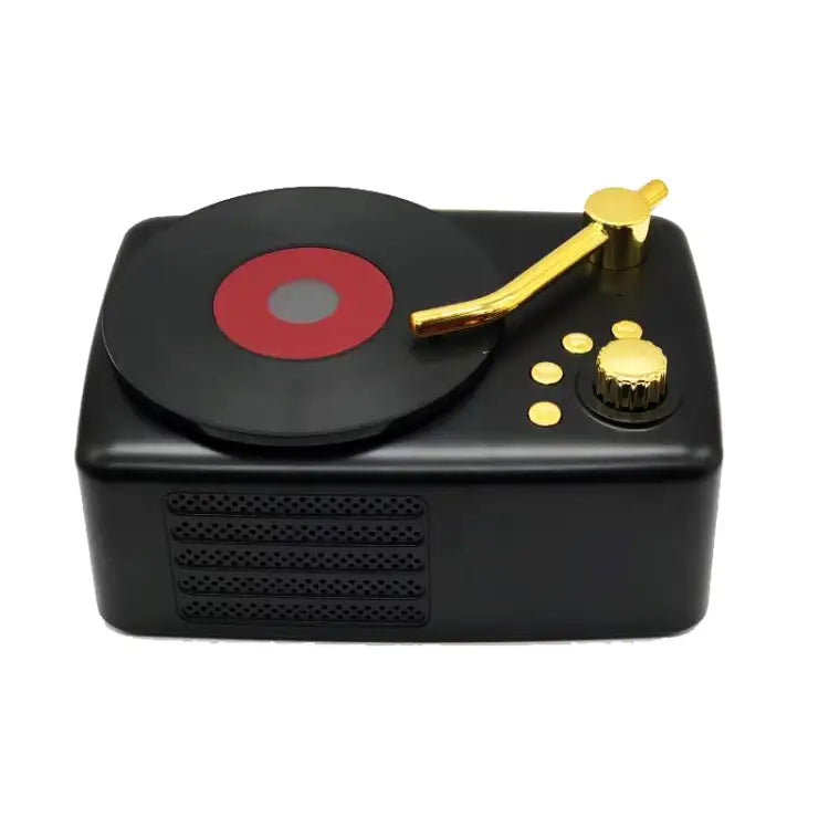 Retro style,built-in high-sensitivity FM receiving antenna,long-term voyage T12 (Black) - T12 (Black)