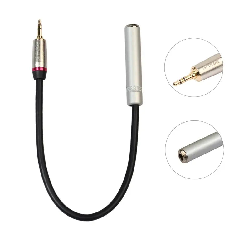 REXLIS TC128MF 3.5mm Male to 6.5mm Female Audio Adapter Cable Length: 60cm