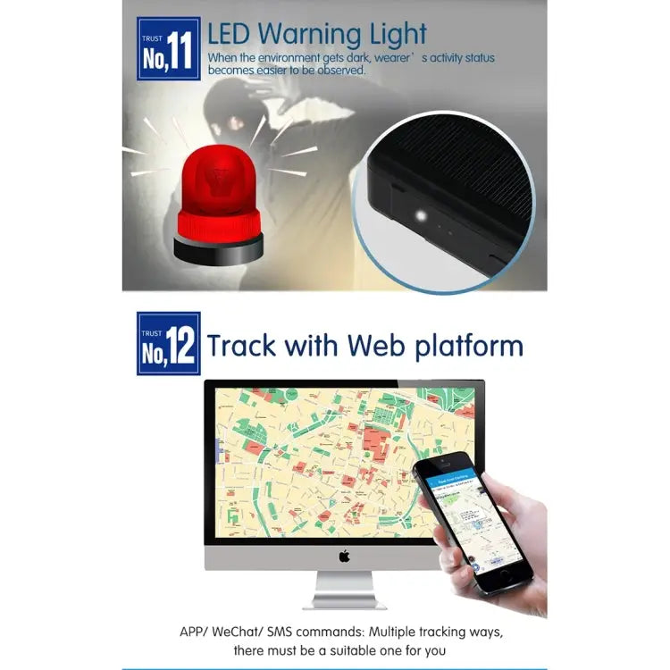 RF-V34 Sheep Cow Cattle Livestock IP67 Waterproof Solar GSM GPS WiFi Tracking without Fixed Bottom Plate Support Voice