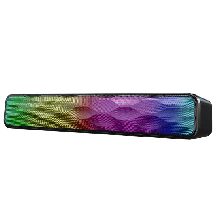 RGB Colorful Lighting Effect Desktop Long USB Wireless Bluetooth Speaker Q6 - Q6 - Apple Accessories