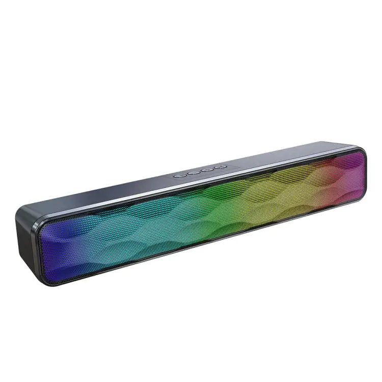 RGB Colorful Lighting Effect Desktop Long USB Wireless Bluetooth Speaker Q6 - Q6 - Apple Accessories