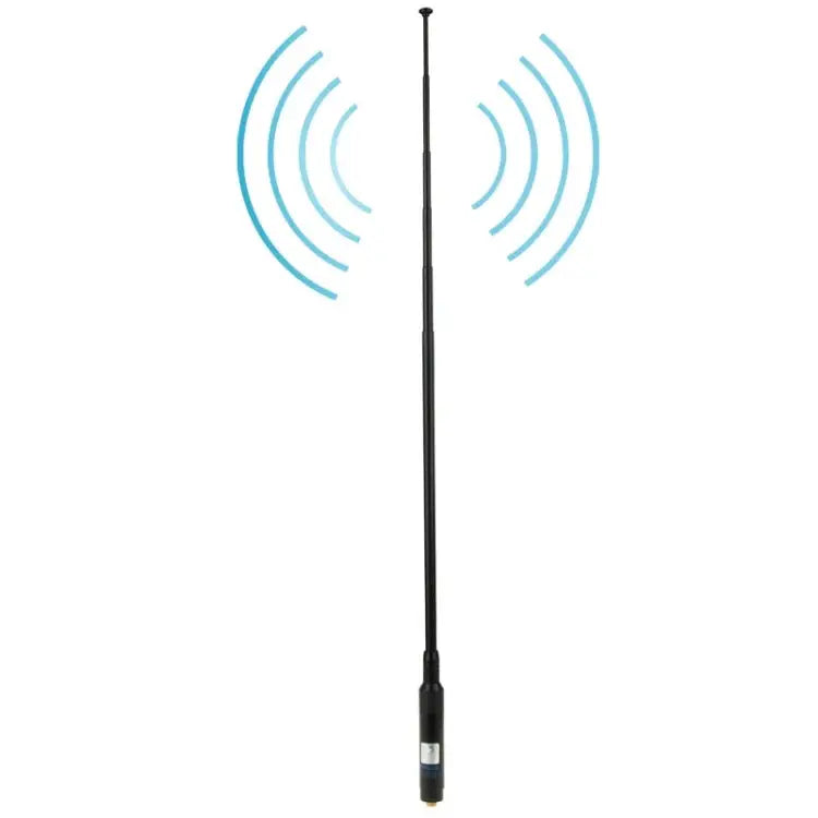 RH660S Dual Band 144/430MHz High Gain SMA-F Telescopic Handheld Radio Antenna for Walkie Talkie Antenna Length: 108.5cm