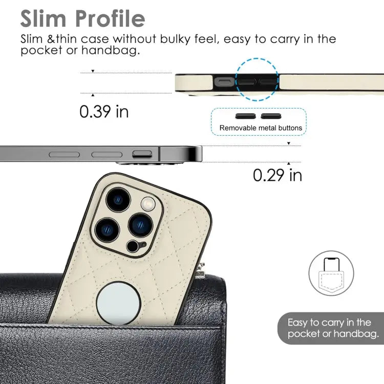 Rhombic Leather Back Cover Phone Case For iPhone 12 Pro Max For iPhone 12 Pro - Apple Accessories