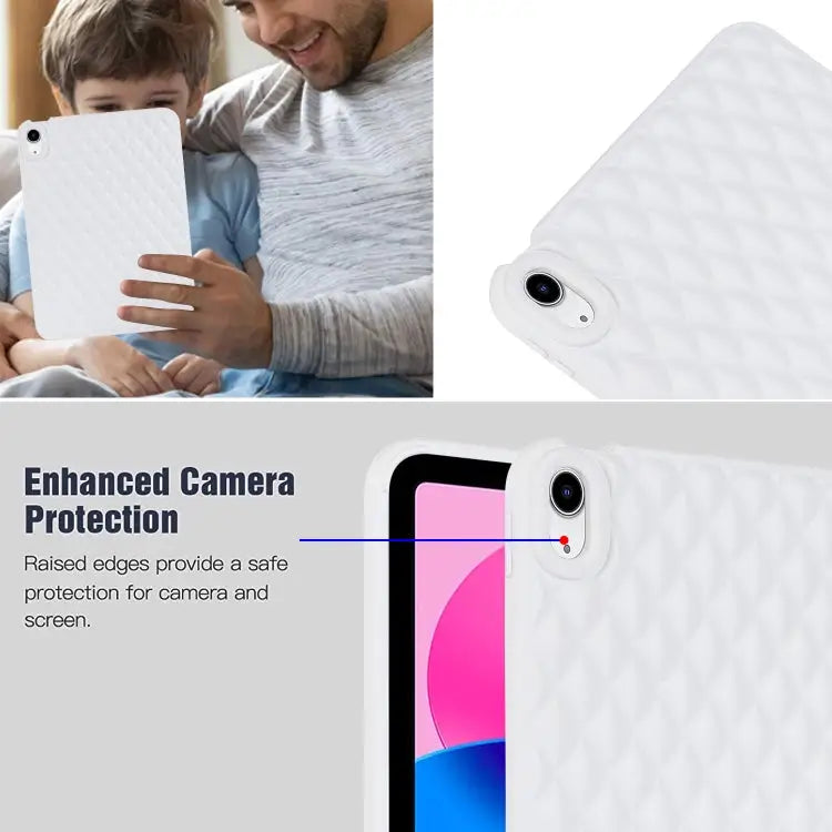 Rhombic TPU Tablet Case For iPad 10.2 2021 / 2020 / 2019 For iPad 9.7 2018 / 2017 For iPad 10th Gen 10.9 2022 For iPad